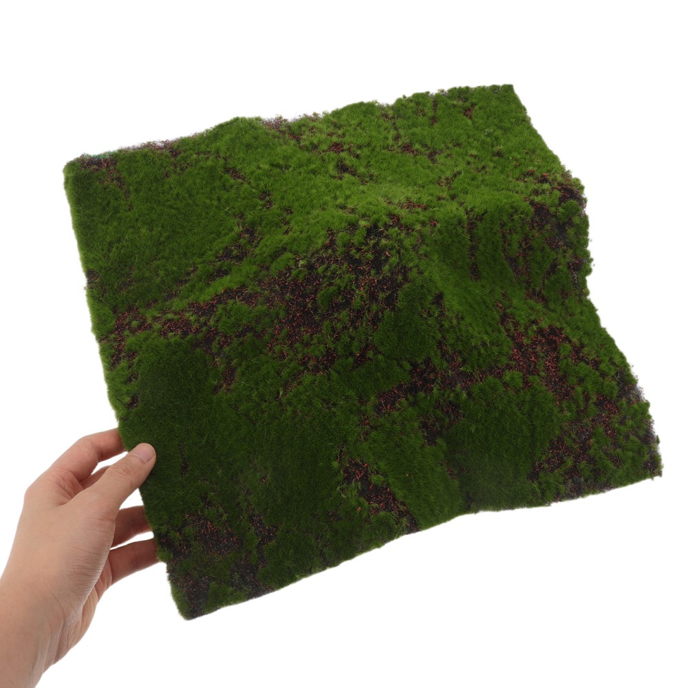 Artificial Green Moss Sheet for Craft Projects Indoor Outdoor Decoration