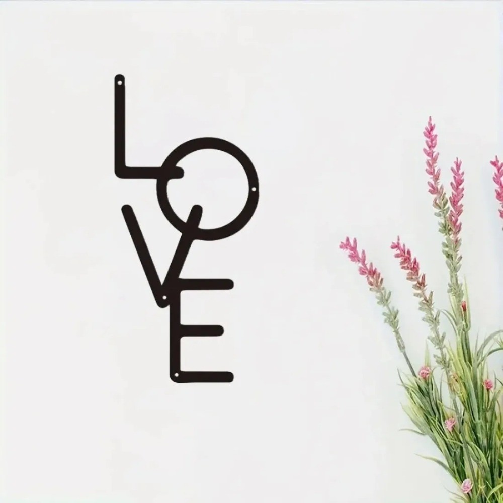 “LOVE” Vintage Metal Sign Wall Art – Nursery Bedroom Living Room Home Decor