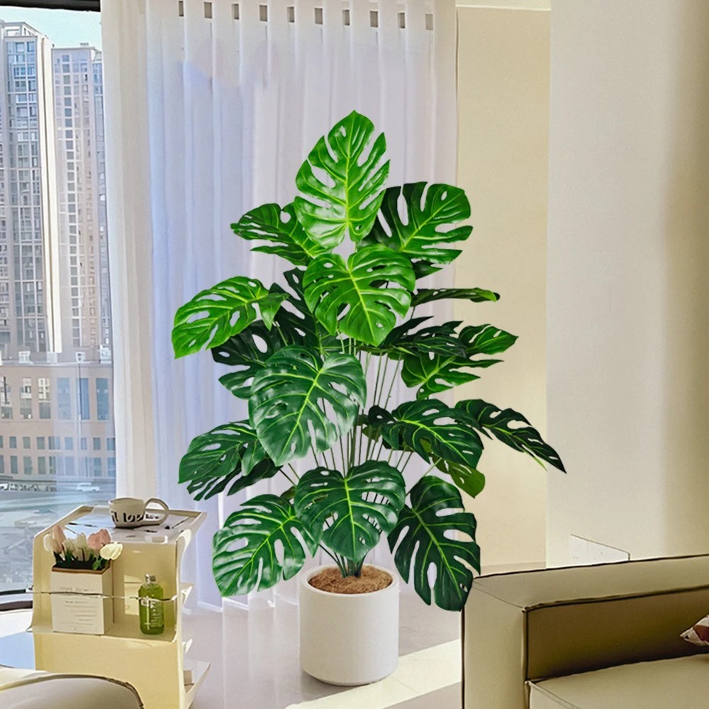 “70-100cm Artificial Monstera Tree Fake Tropical Plant Home Office Garden Decor”