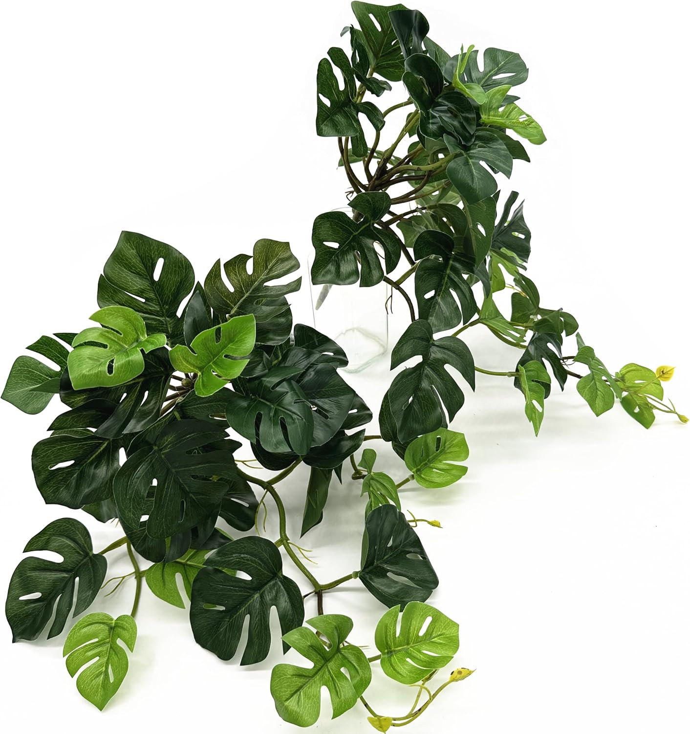 Fake Plants Hanging Small Faux Potted Ivy Vine Artificial Monstera Mini Faux …