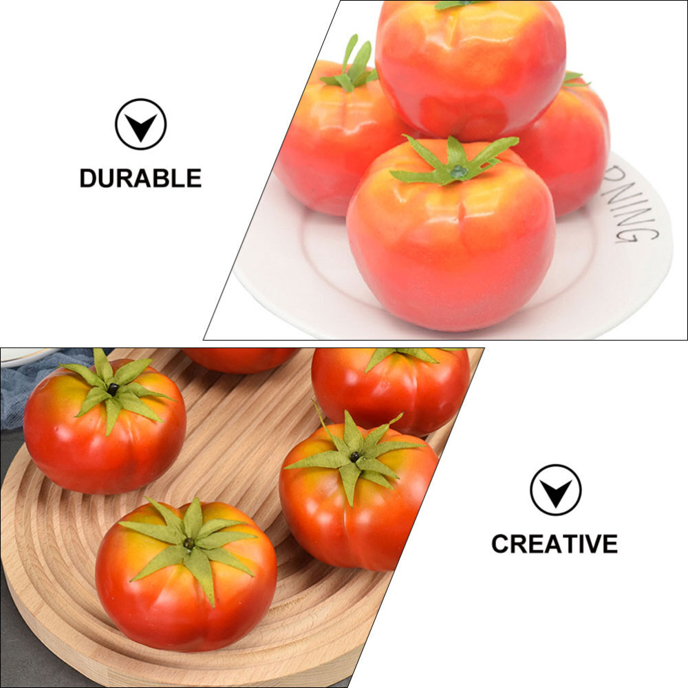 Simulated Tomato Models Lifelike Tomato Models Fake Tomato Figurines New