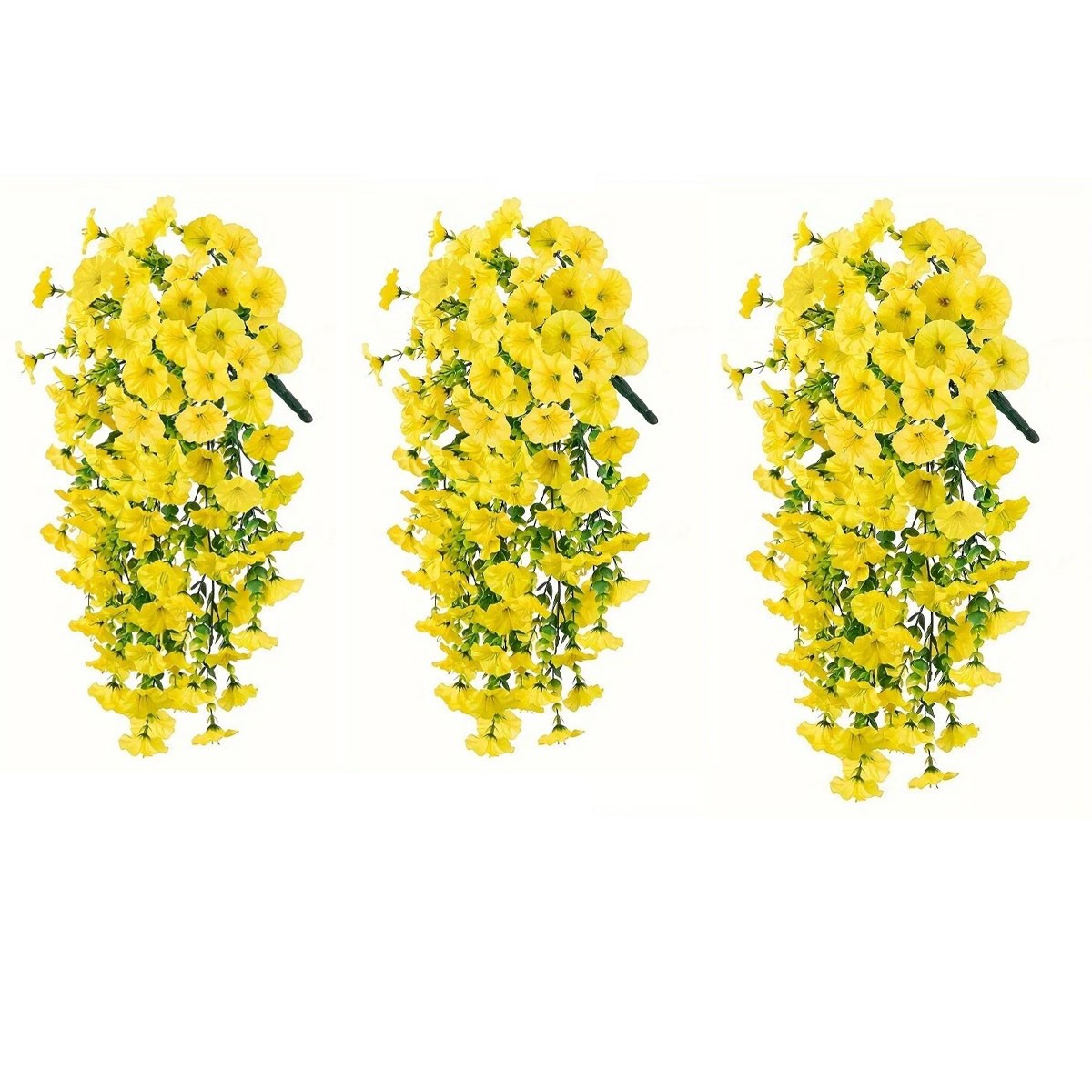 12Pcs Artificial Hanging Flowers Fake Vine Plant for Home Garden Wall Decor