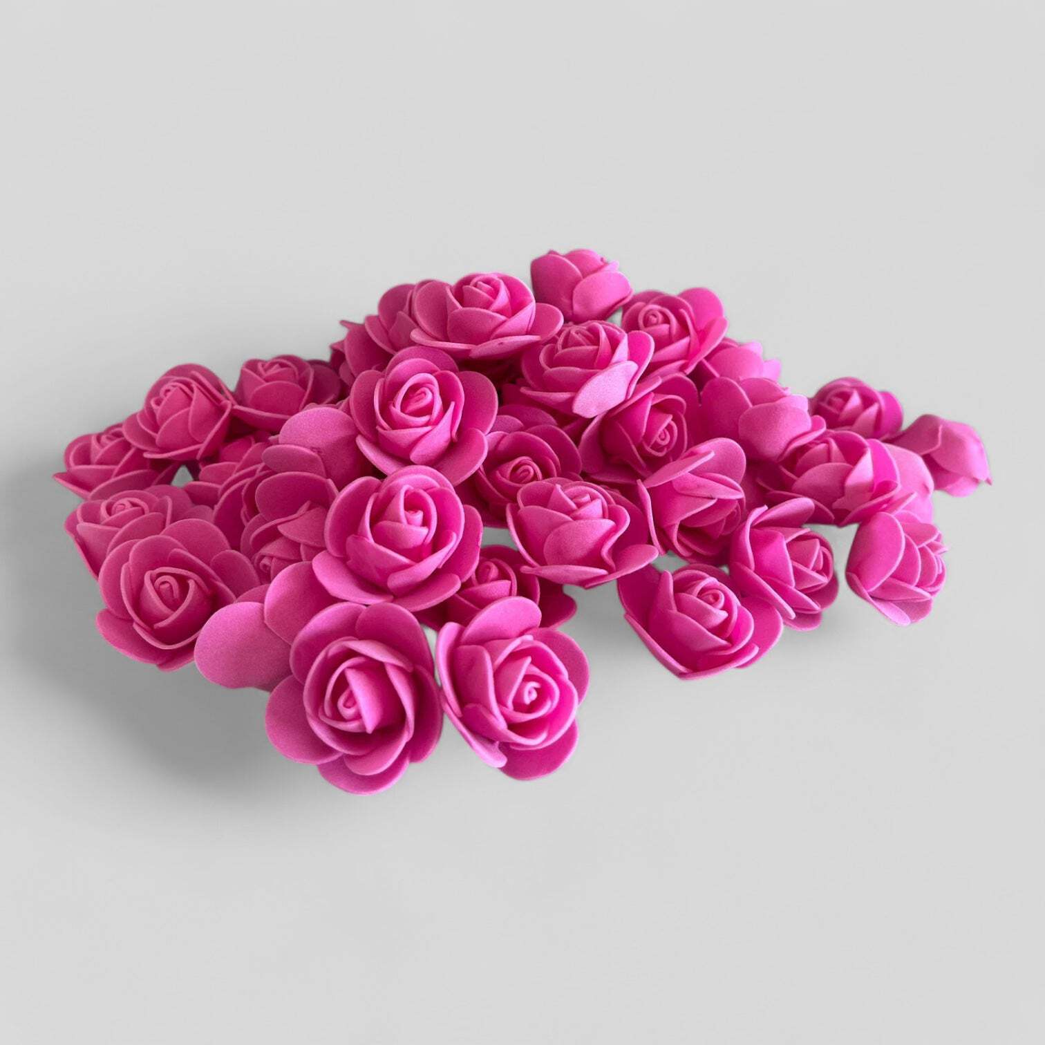 500 Pieces — 3cm Bulk Wholesale Foam Flowers for Crafts, Wedding, Shadowboxes, G