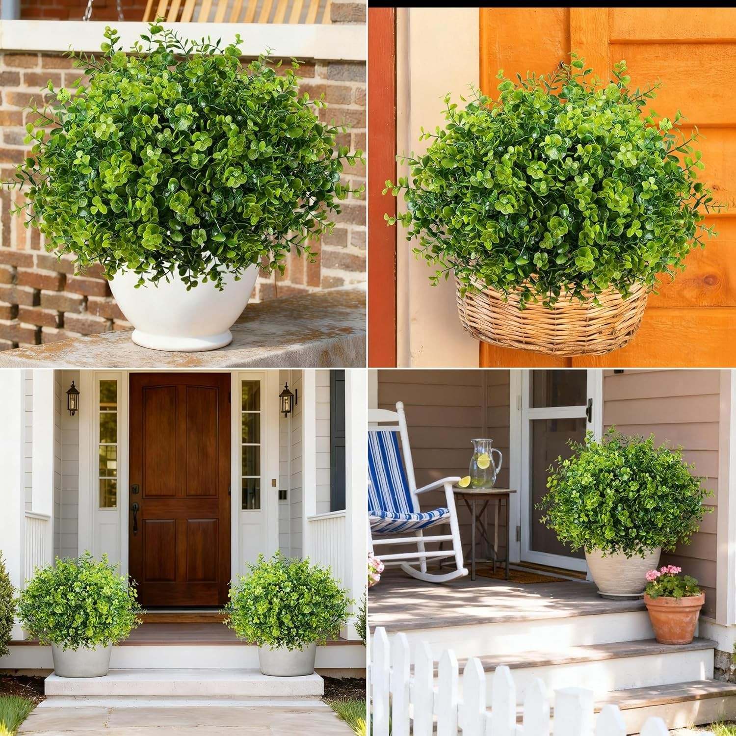 Chic 12 Bundle Artificial Eucalyptus – Durable Faux Plants for All Seasons