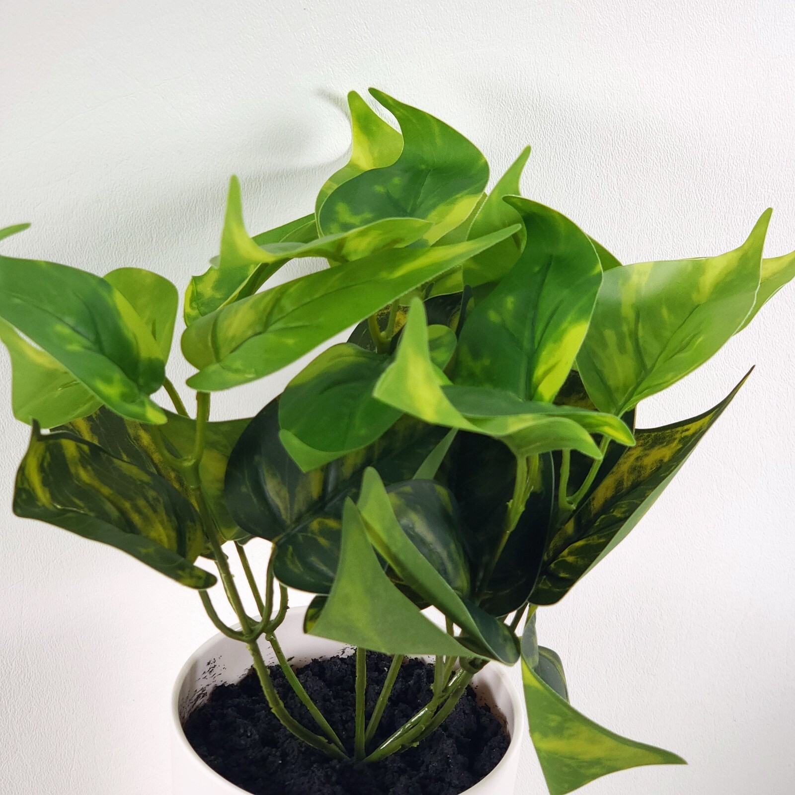 Faux Mini Ivy 10″ Potted Plant with Modern White Pot Floral Decor Threshold NEW