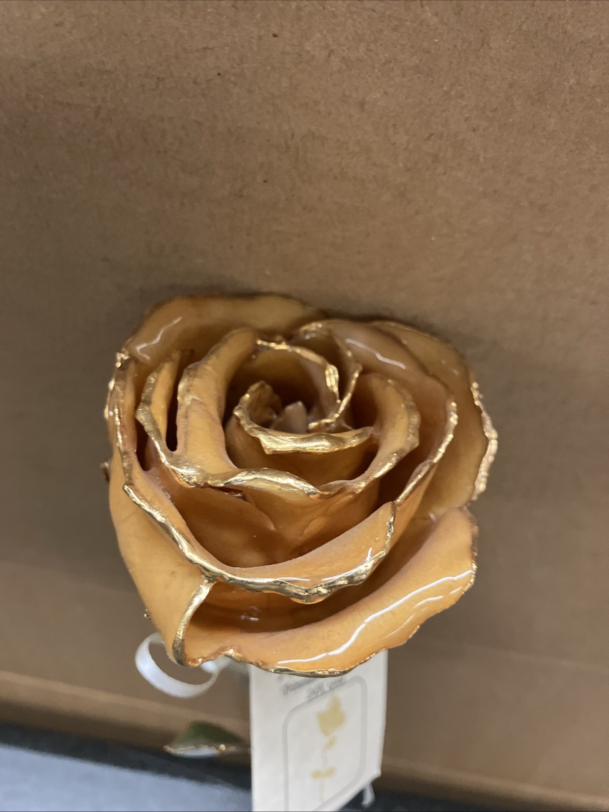 Forever Lasting Blooming ROSE Lacquered 24K Gold Plated 11”