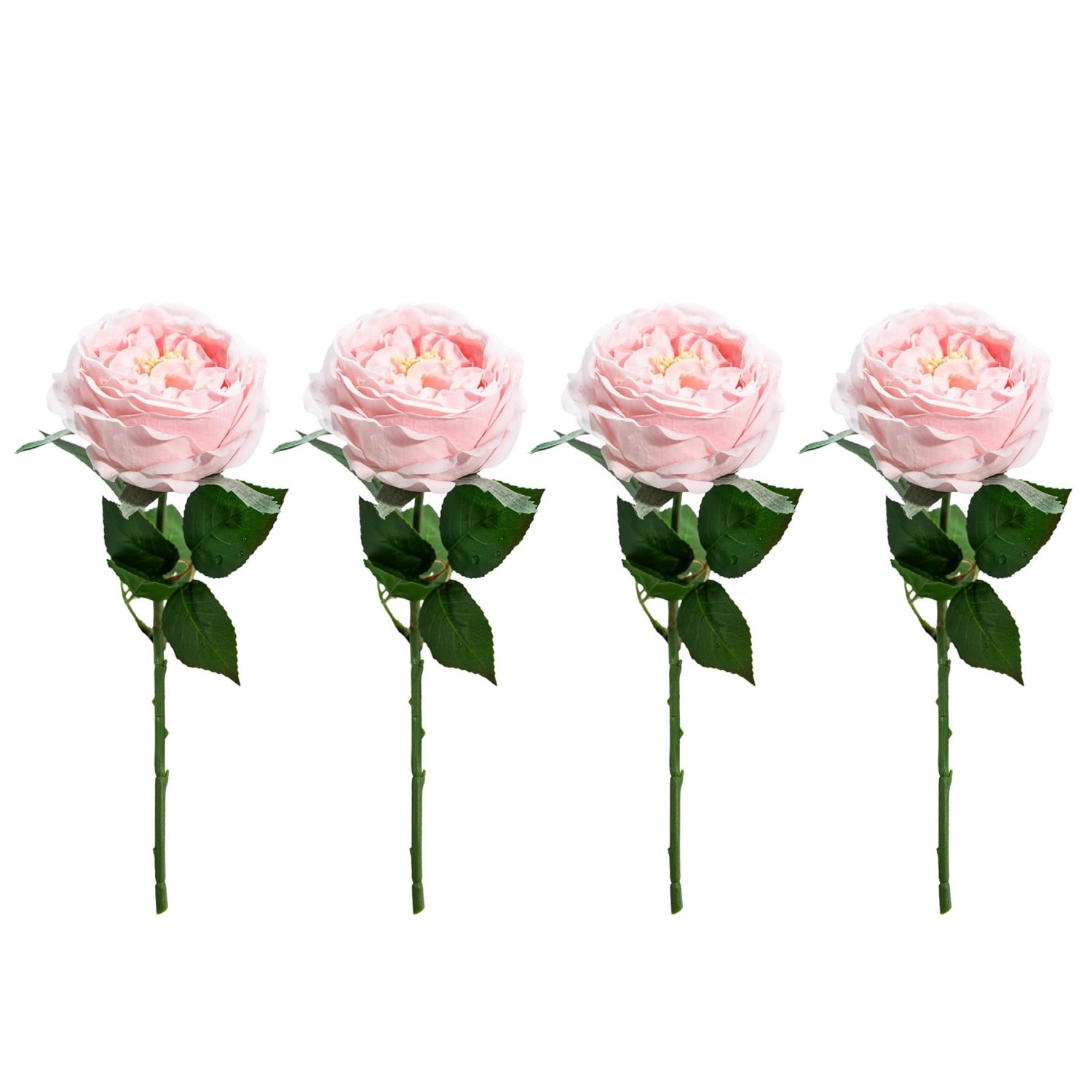 4 Pcs Real Peonies , 3.5″ Bloom Rose Peony Latex7975