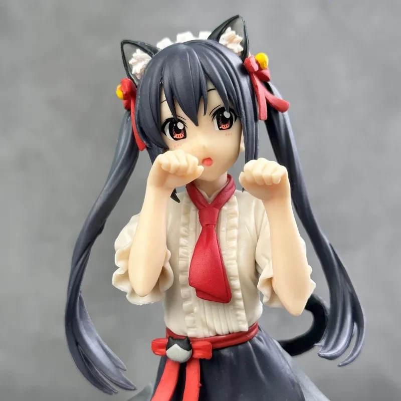 K-On Azusa Nakano Figure Cat Style Maid Costume Anime Collection PVC Model Toy