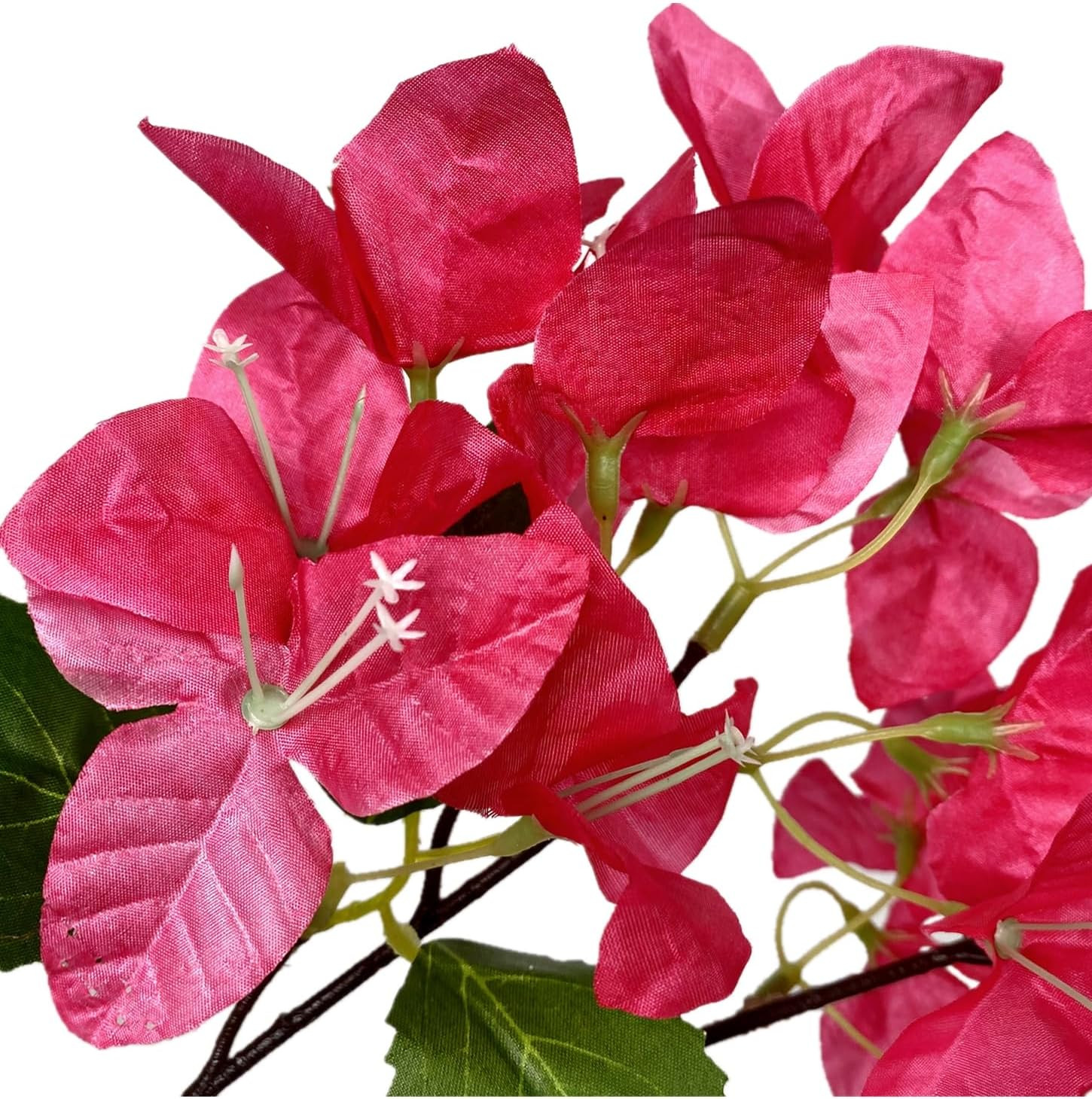 16 Pack Fuchsia Artificial Bougainvillea Flower Stems for Home & Events