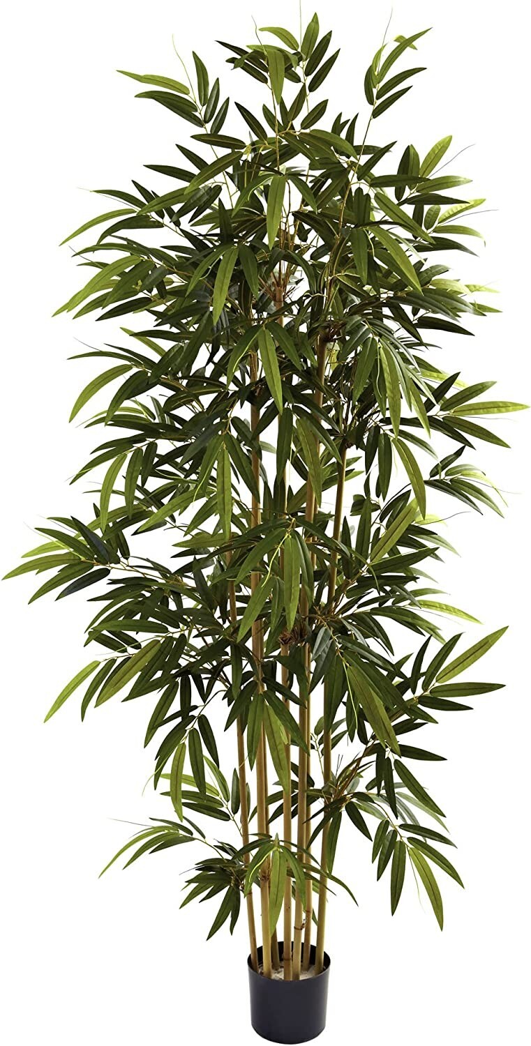 Artificial Heavenly Natural Bamboo Tree 6-Feet Green indoor 32 x 32 x 71 inches
