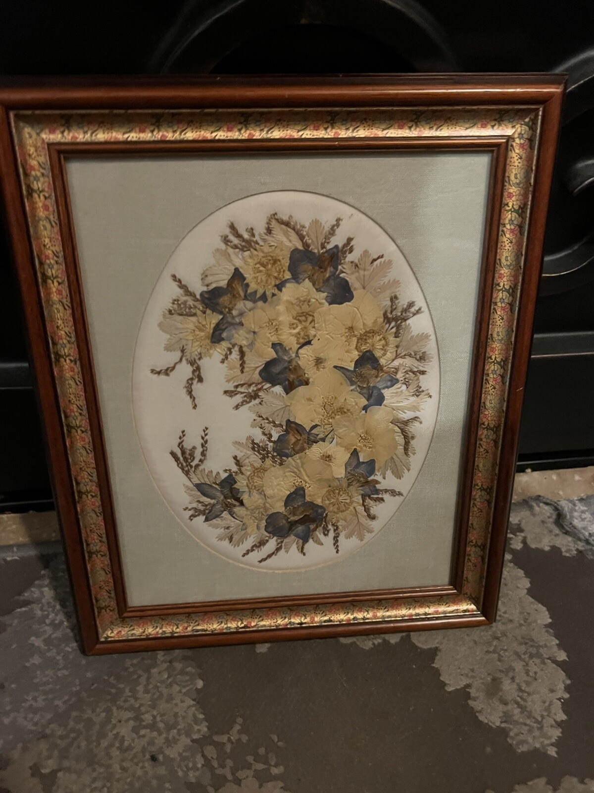 Joanna Sheer Pressed Flower Design Art Piece