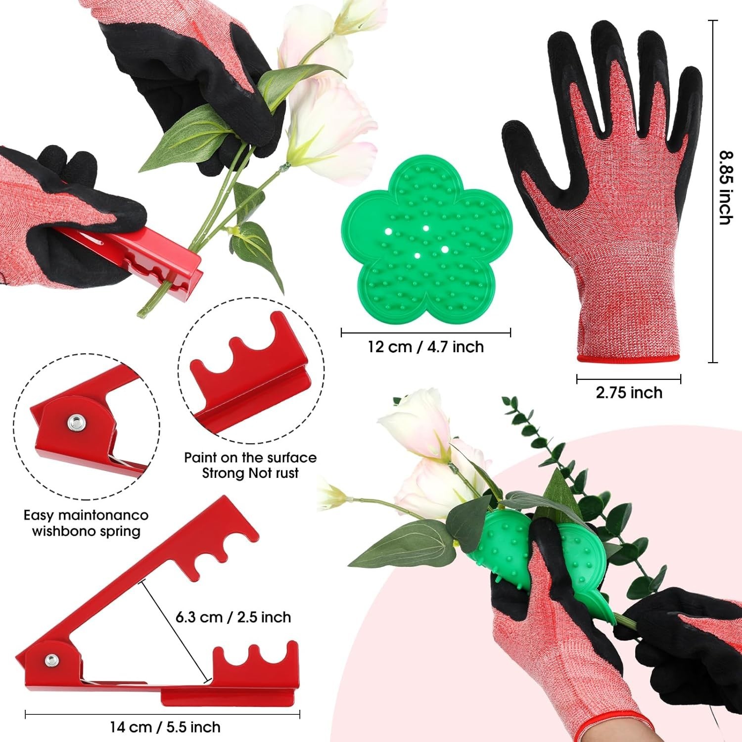 Gifts for Mom Women,121 Pcs Floral Arrangement Tool Kit, Rose Thorn Remover P…