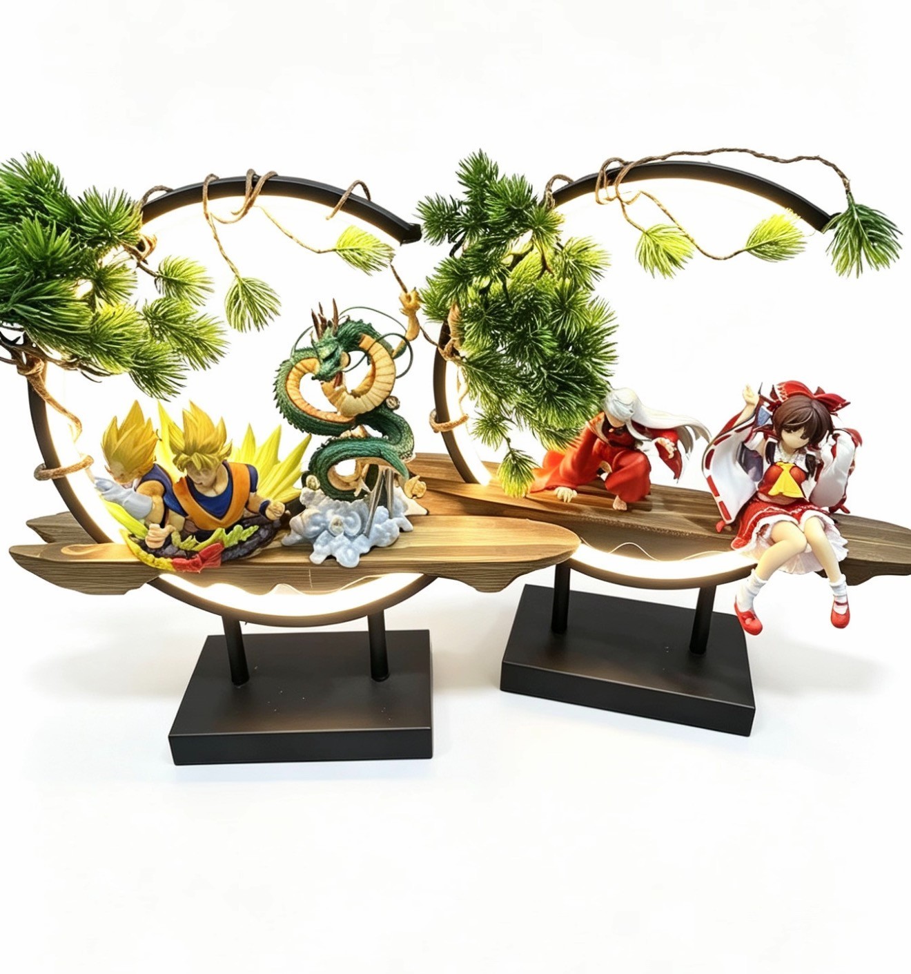 LED display ring light Ideal for Figure and Model Display (Guest Pine)