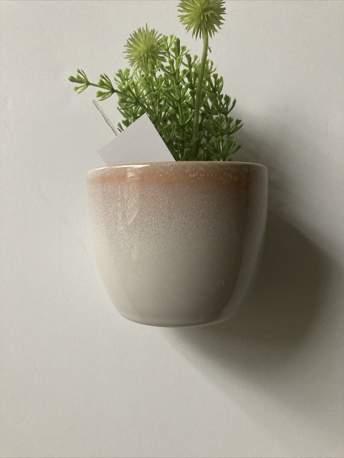 Ikea GRADDAPPLE Plant pot, indoor/outdoor pink/white2 ¼ ” (plant not Included)