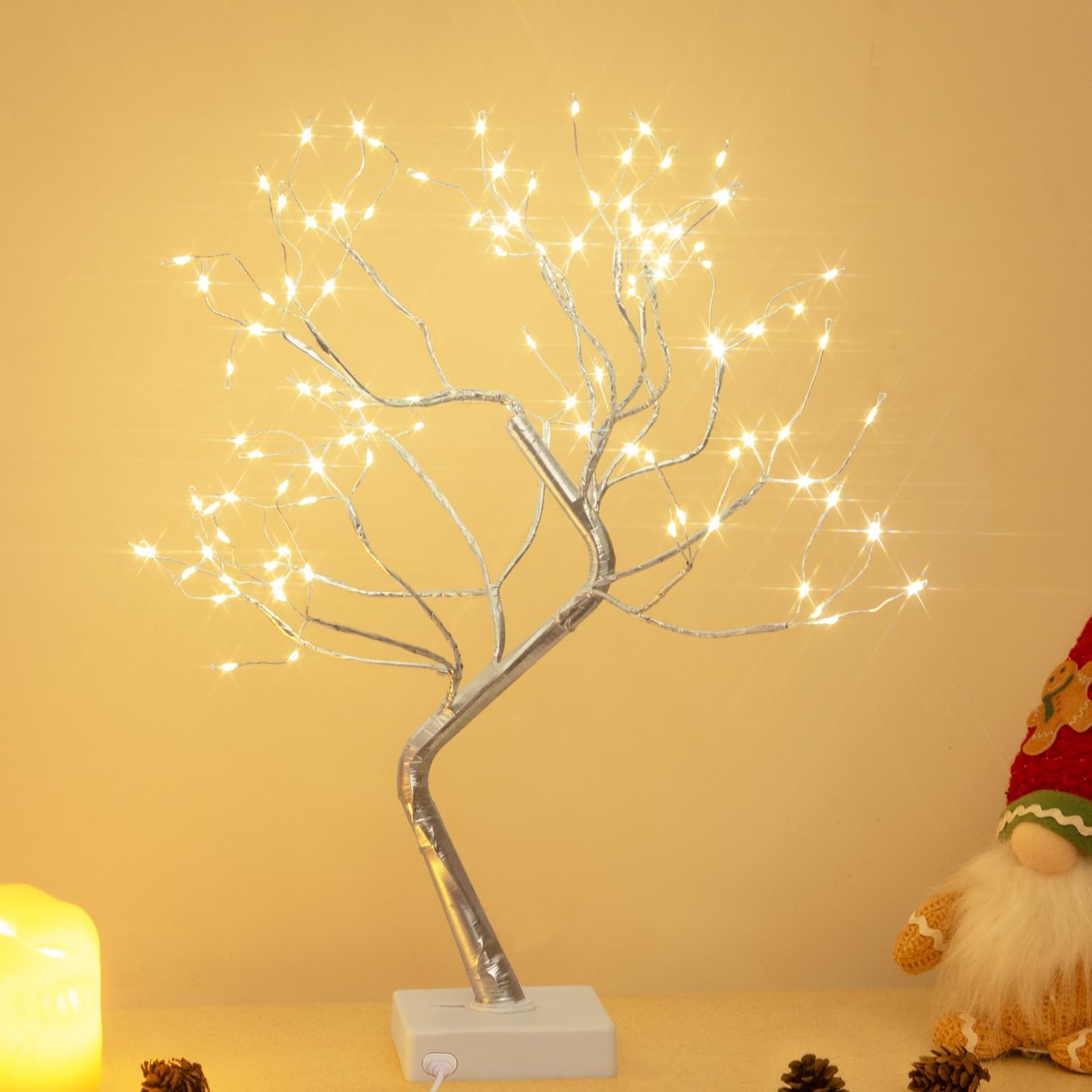 PEIDUO Fairy Light Tree, 108 LED Lighted Trees for 10in, Tree