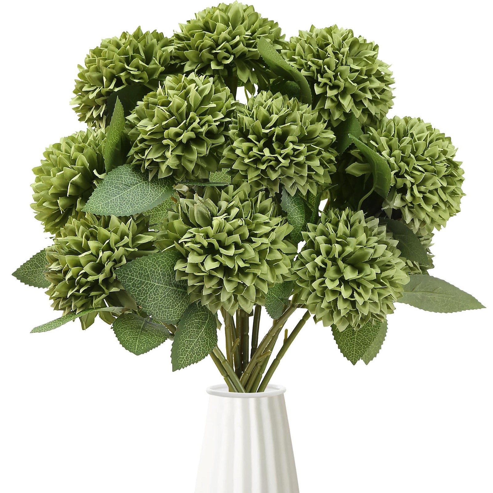 12Pcs Artificial Chrysanthemums Flowers Silk Fall Chrysanthemums Fake Mums fo…