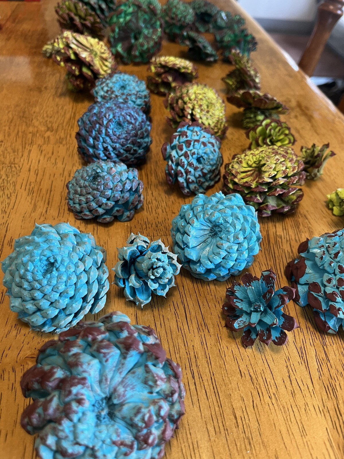 1 Dozen Pine Cone Flowers/Pine Cone Succulent-Hand Cut/Rustic