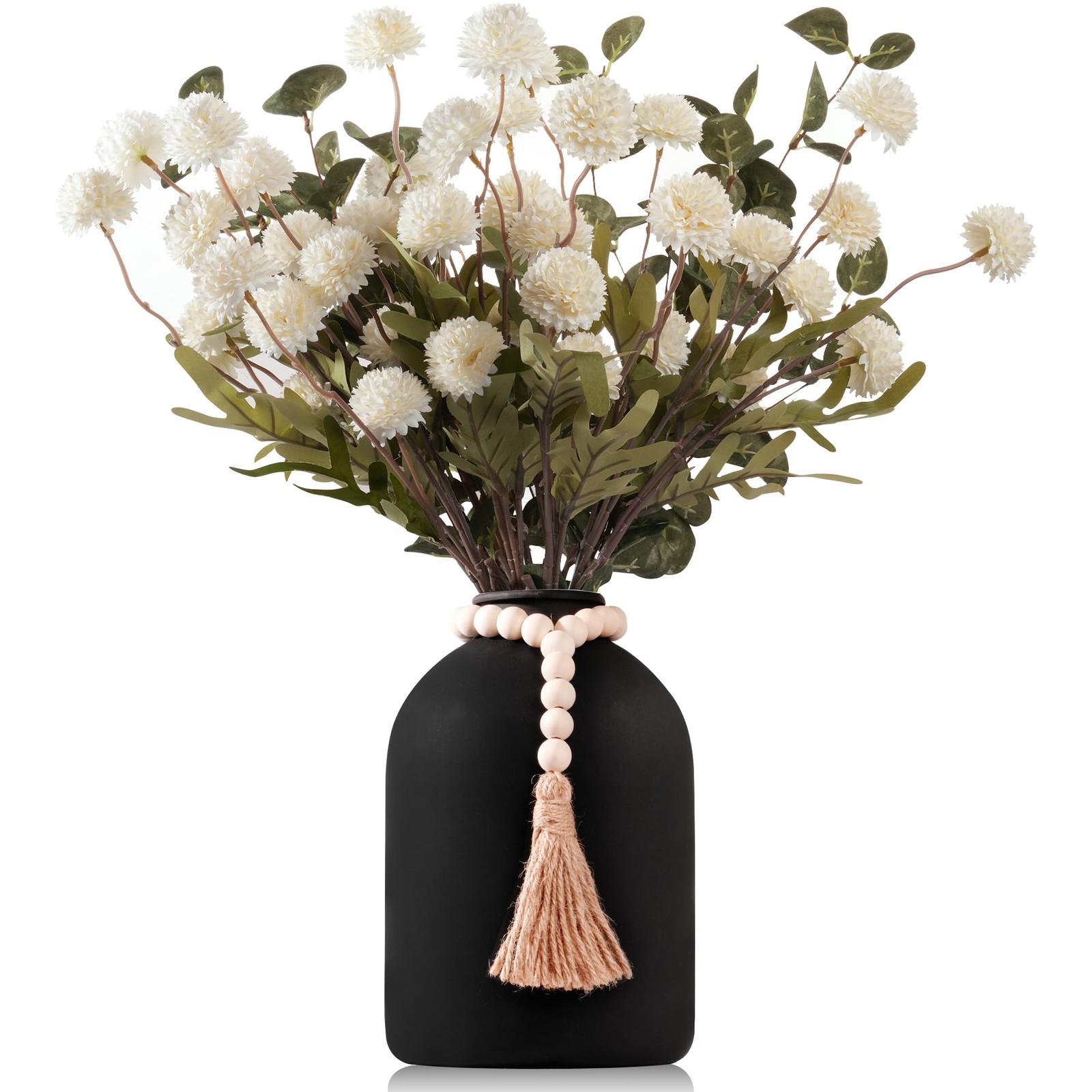 20”H Fake Flowers in Large Vase for Centerpiece Table Decorations with 10Pcs…