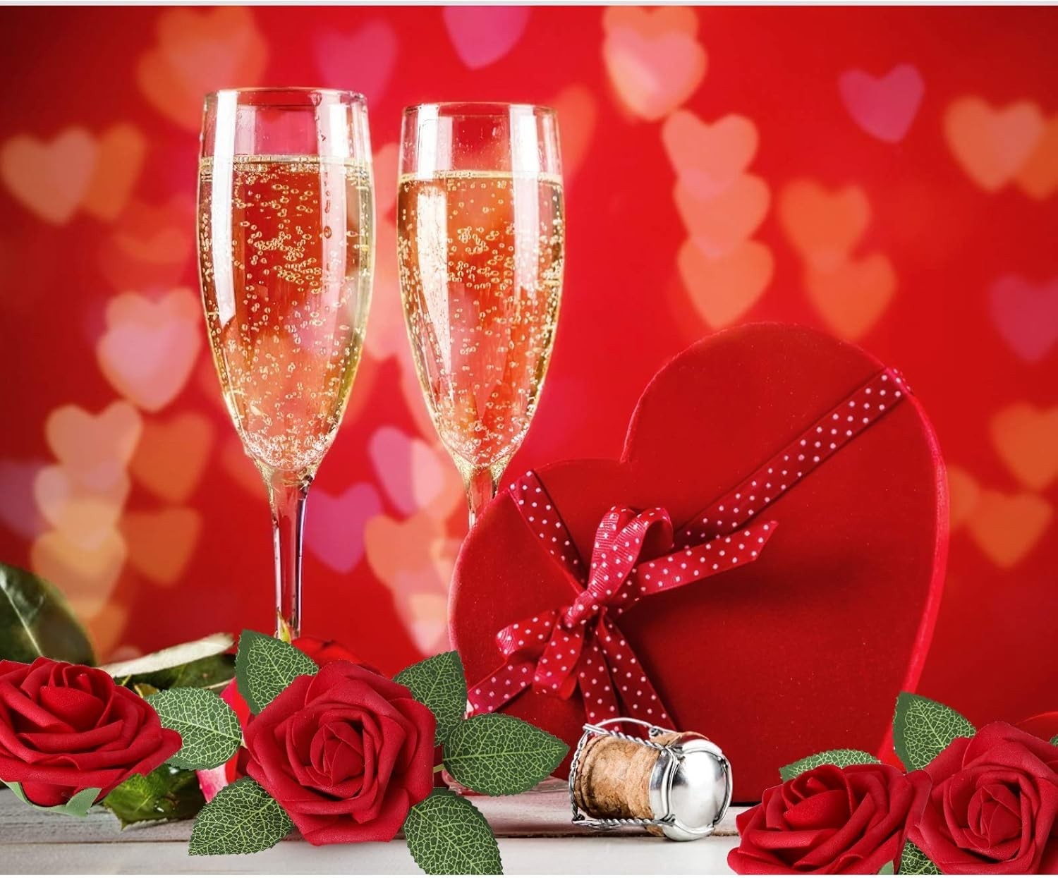 Versatile 25PCS Dark Red Foam Roses – Fuss-Free Decorations for All Occasions
