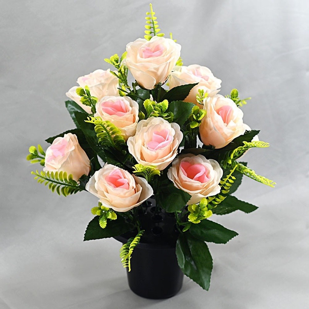 Indoor Use Only Artificial Roses with No Maintenance Required for Daily Display