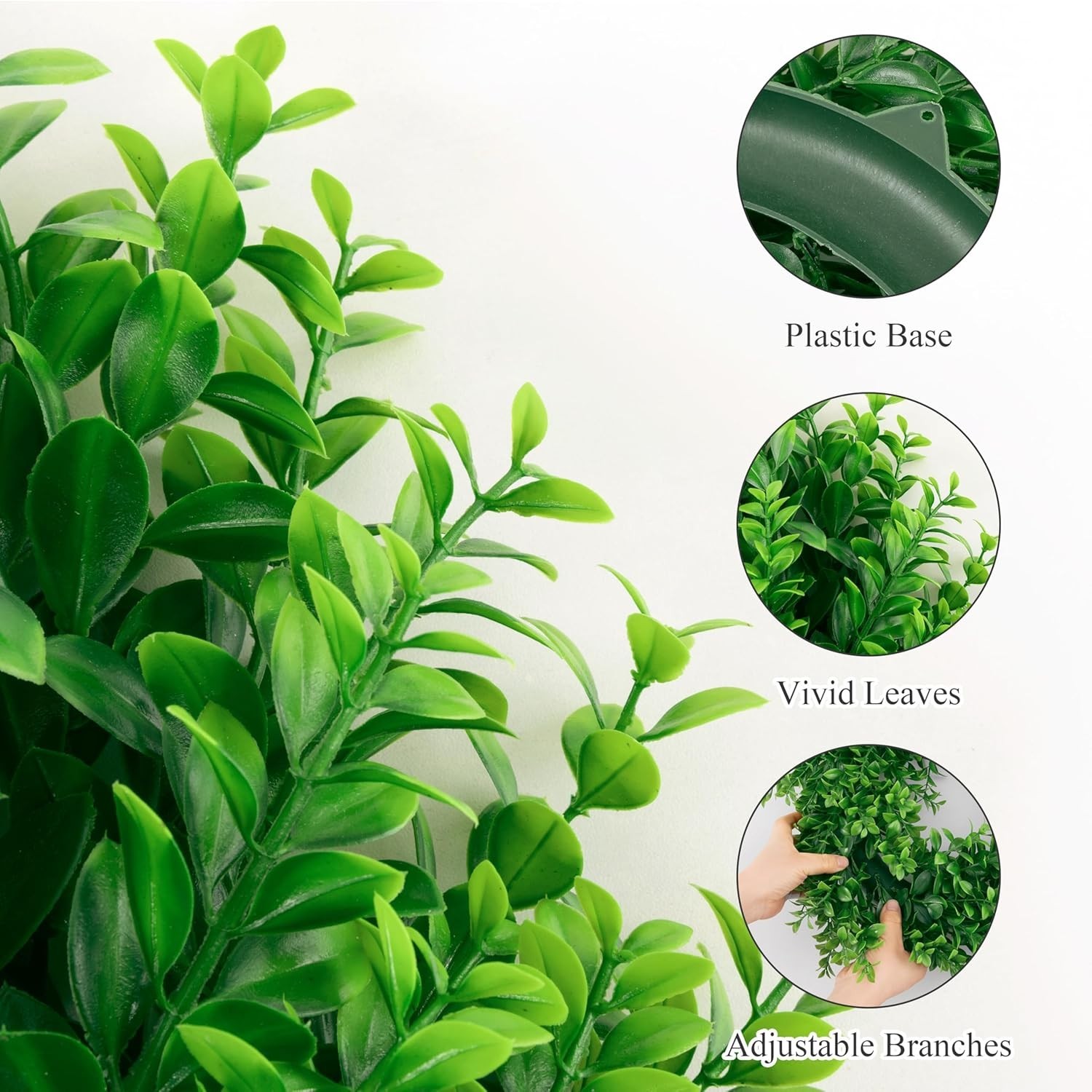 17inch Front Door Wreaths Artificial Spring Summer Greenery Hanging Garland f…