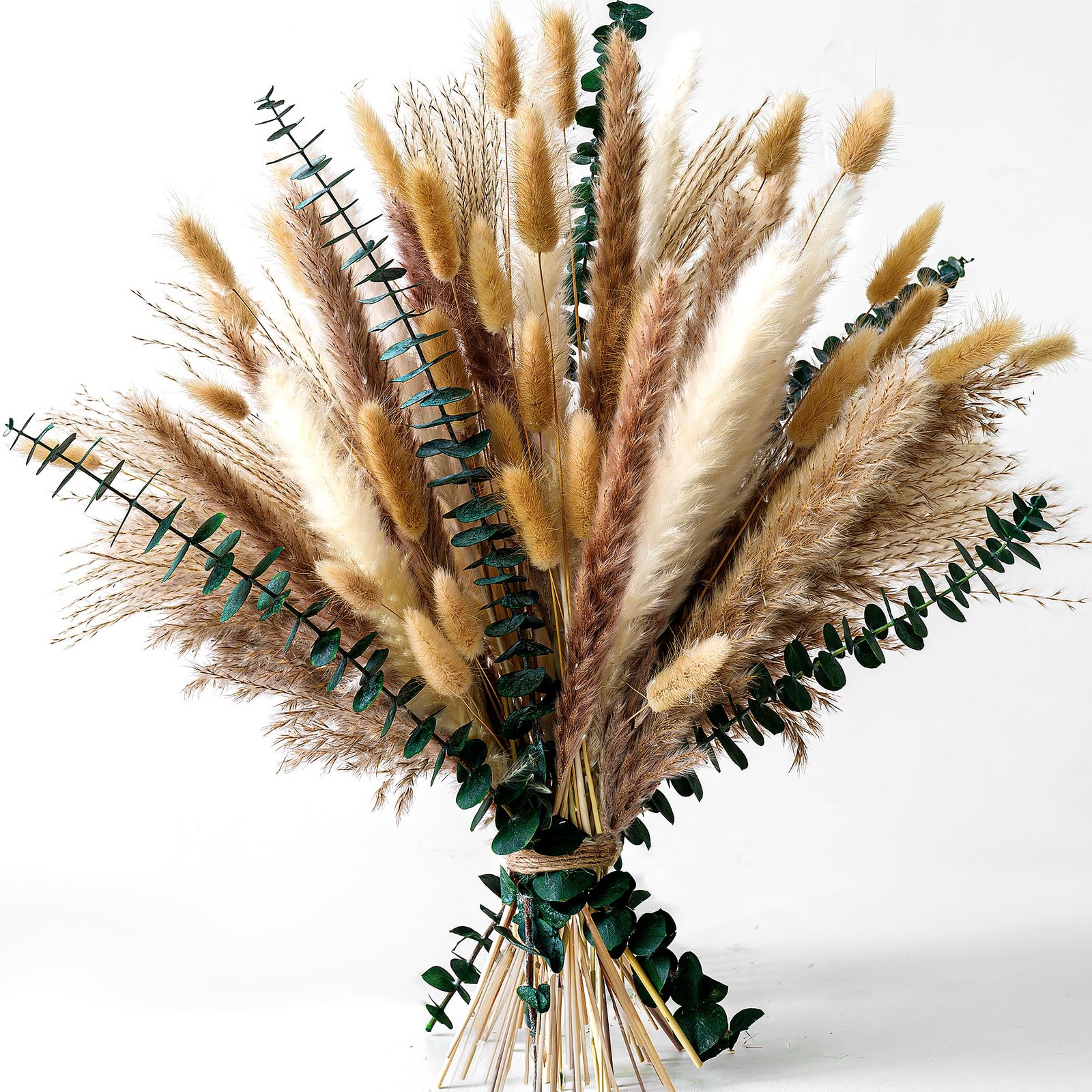 Pampas Grass Decor, Dried Flower Bouquet with Bunny Tail Grass, Pampas Grass …