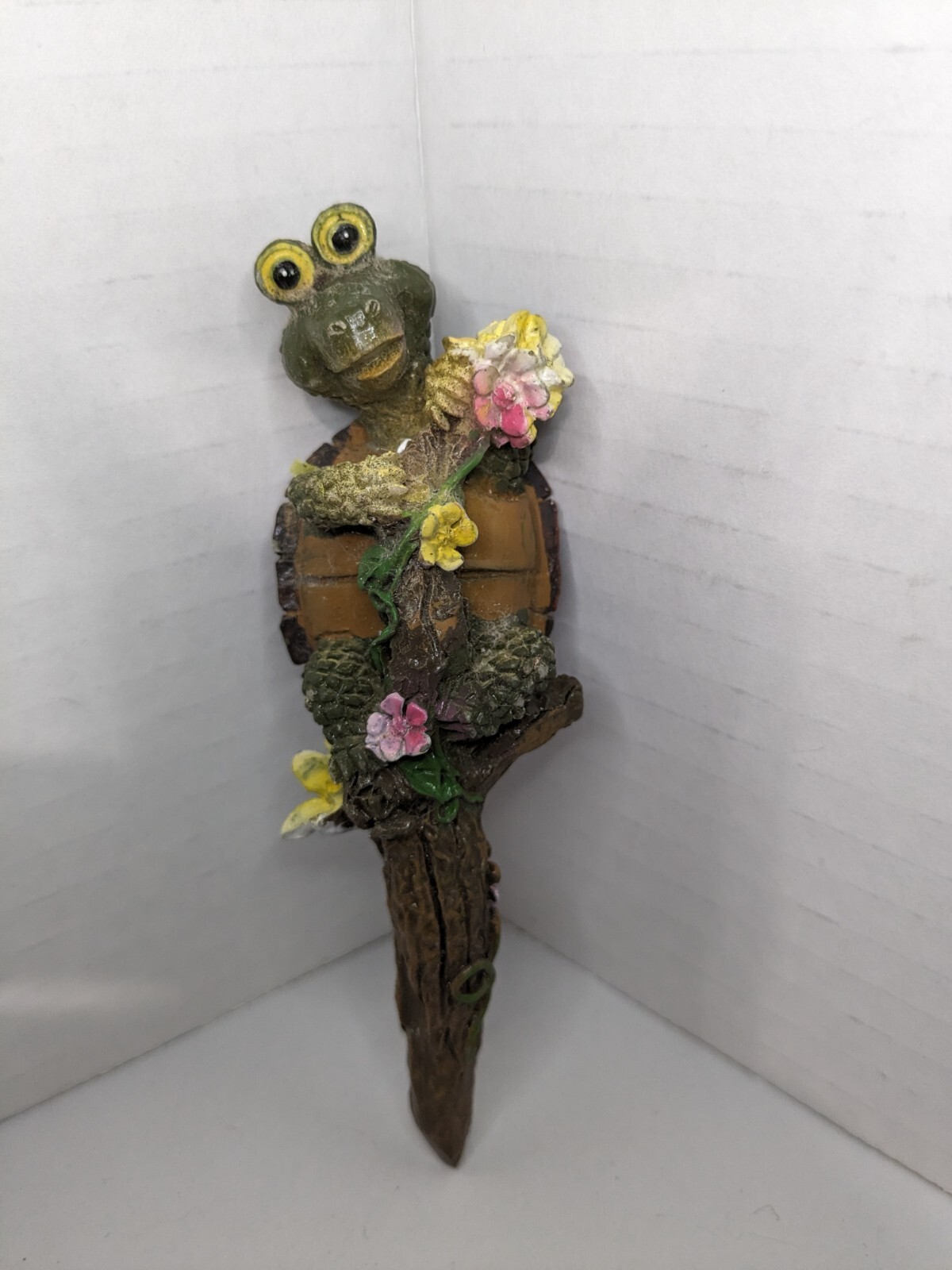 Cute Turtle Flower Plant Pick For A Potted Plant
