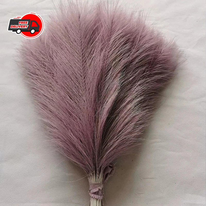 Fluffy Artificial Pampas Grass Bouquet Boho Fake Plant for Wedding Home Decor