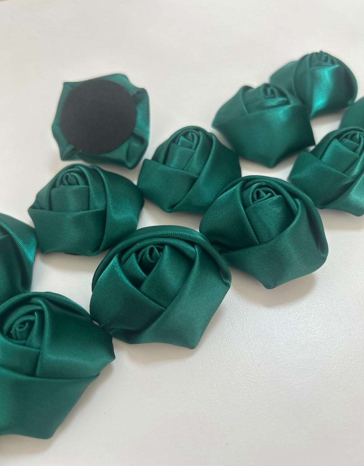 2″/5Cm Pack of 25 Satin Ribbon Roses Artificial Flower Heads for DIY Crafting Ac