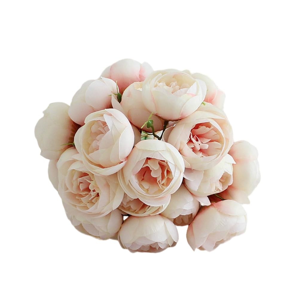 18 Pcs Ranunculus Artificial Flower 11.8″ and 54 Heads Faux Silk Ranunculus F…