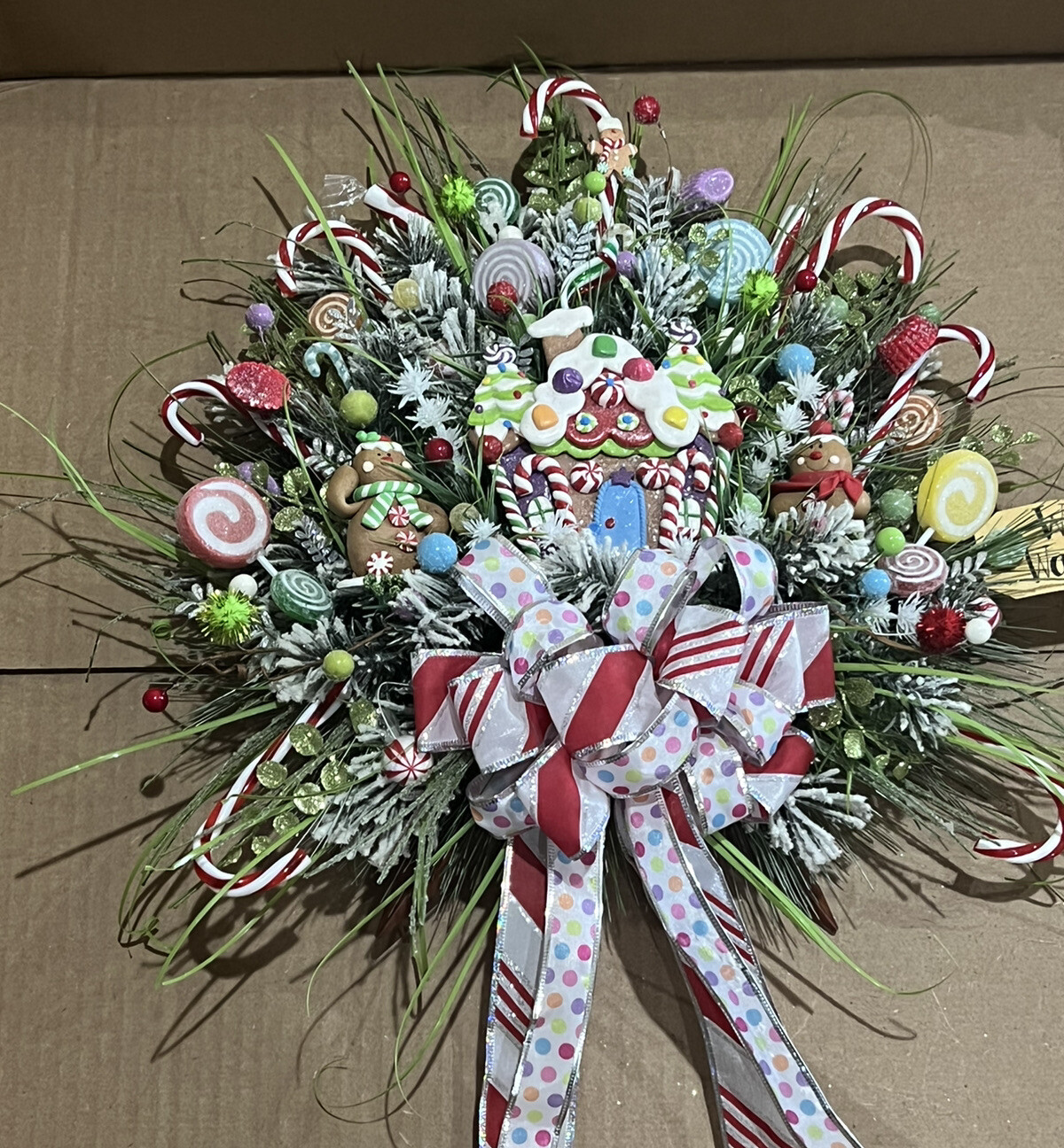 Gingerbread Holiday Christmas Wreath