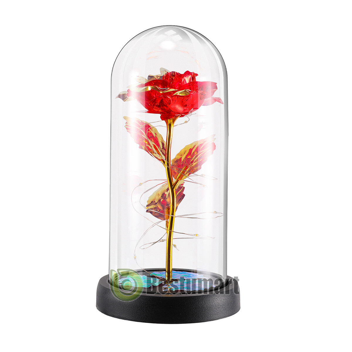 Valentines Day Gifts for Her – Crystal Galaxy Enchanted LED in Glass Rose Gifts