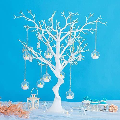 NUPTIO Artificial White Tree 30inches Height Wedding Centerpieces for Tables for
