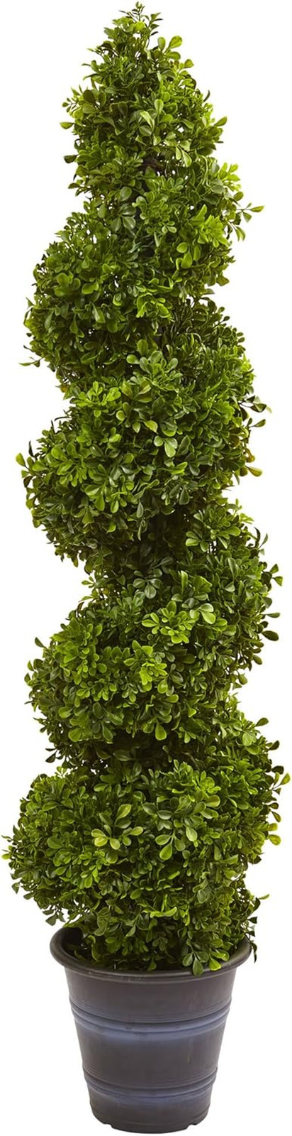 4ft Green Topiary with Planter for Indoor/Outdoor Decor