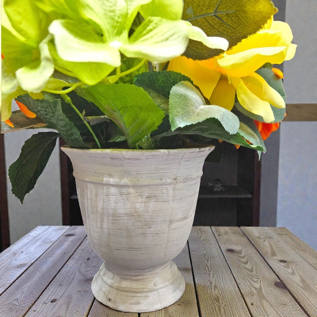Better Homes & Gardens Faux Floral Arrangement Rustic Urn Centerpiece