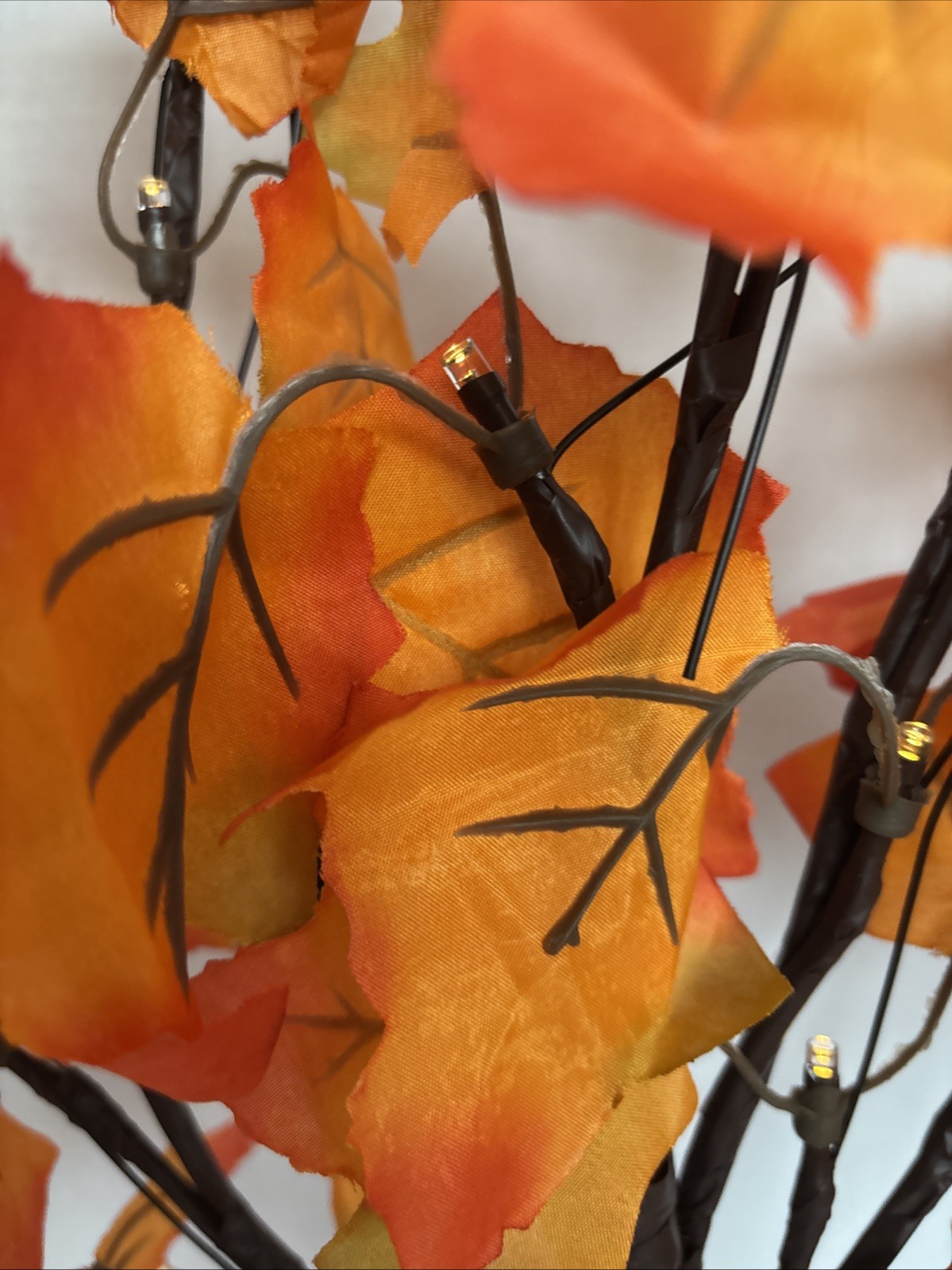 2 FT Fall Tree with LED Light Light Up Tablet Shelf Fall Thanksgiving Maple