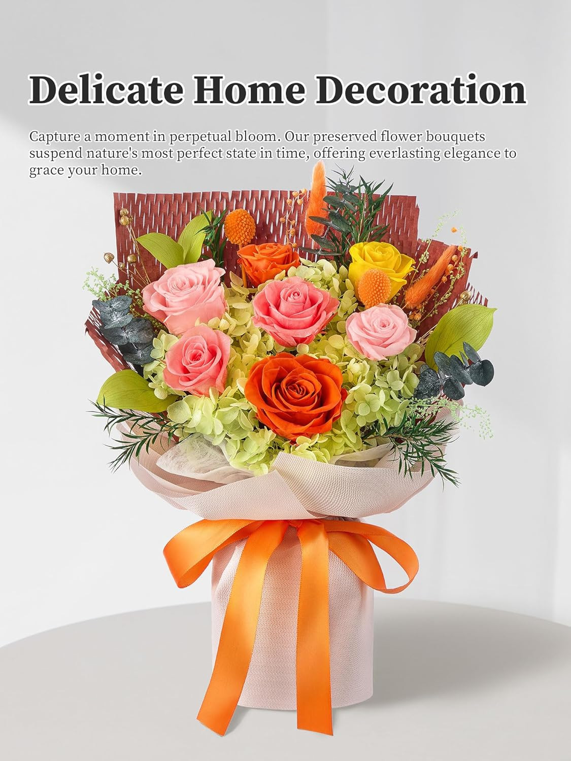 Forever Flowers Gifts for Mom, Mothers Day Preserved Flowers Bouquet Birthday Gi