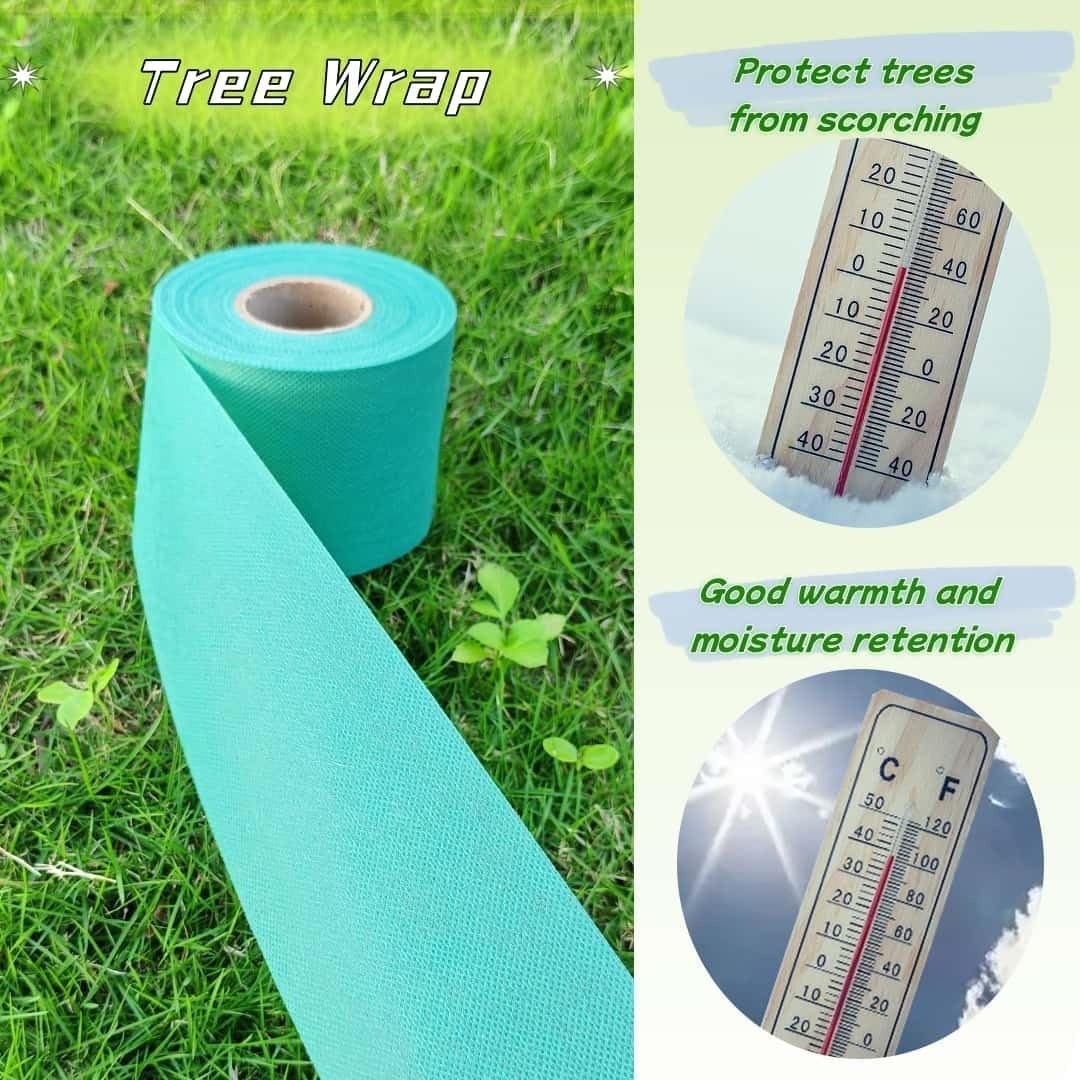 3″ x 120′ Breathable Tree Wrap for Protecting Young Trees from Weather Damage