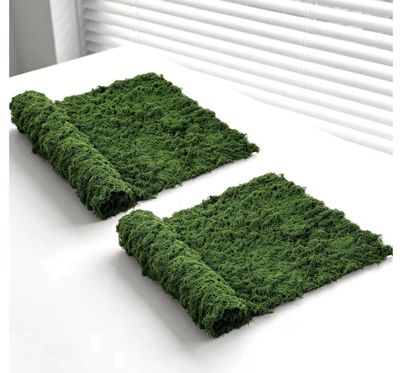 Large 2PCS Artificial Moss Mat 39″ X 78″ for Crafts, Decor & Gardens