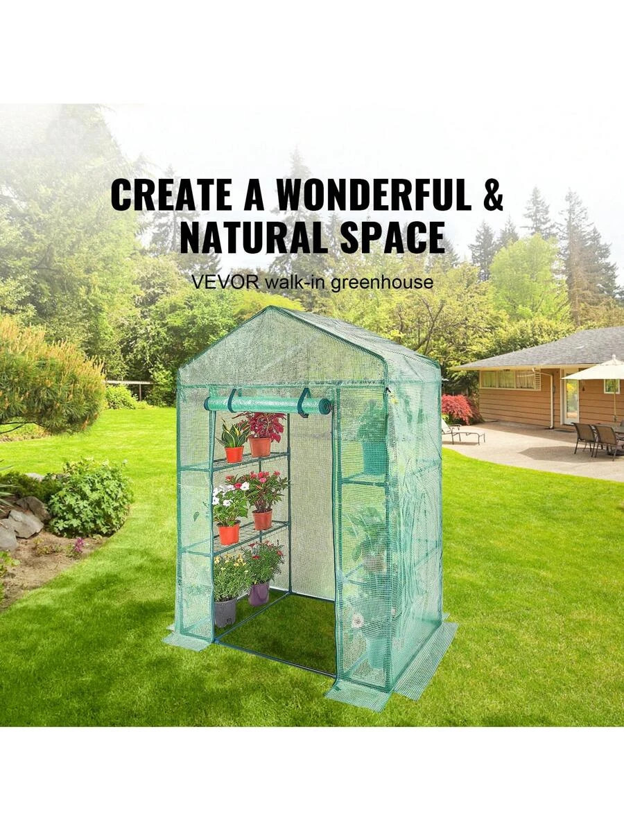 Walk-In Pop Up Green House 4.6 X 2.4 X 6.7/4.6 X 4.6 X 6.6/8.7x6x7.6/ Greenhouse