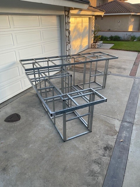 Custom DIY BBQ Island frame kit – any style