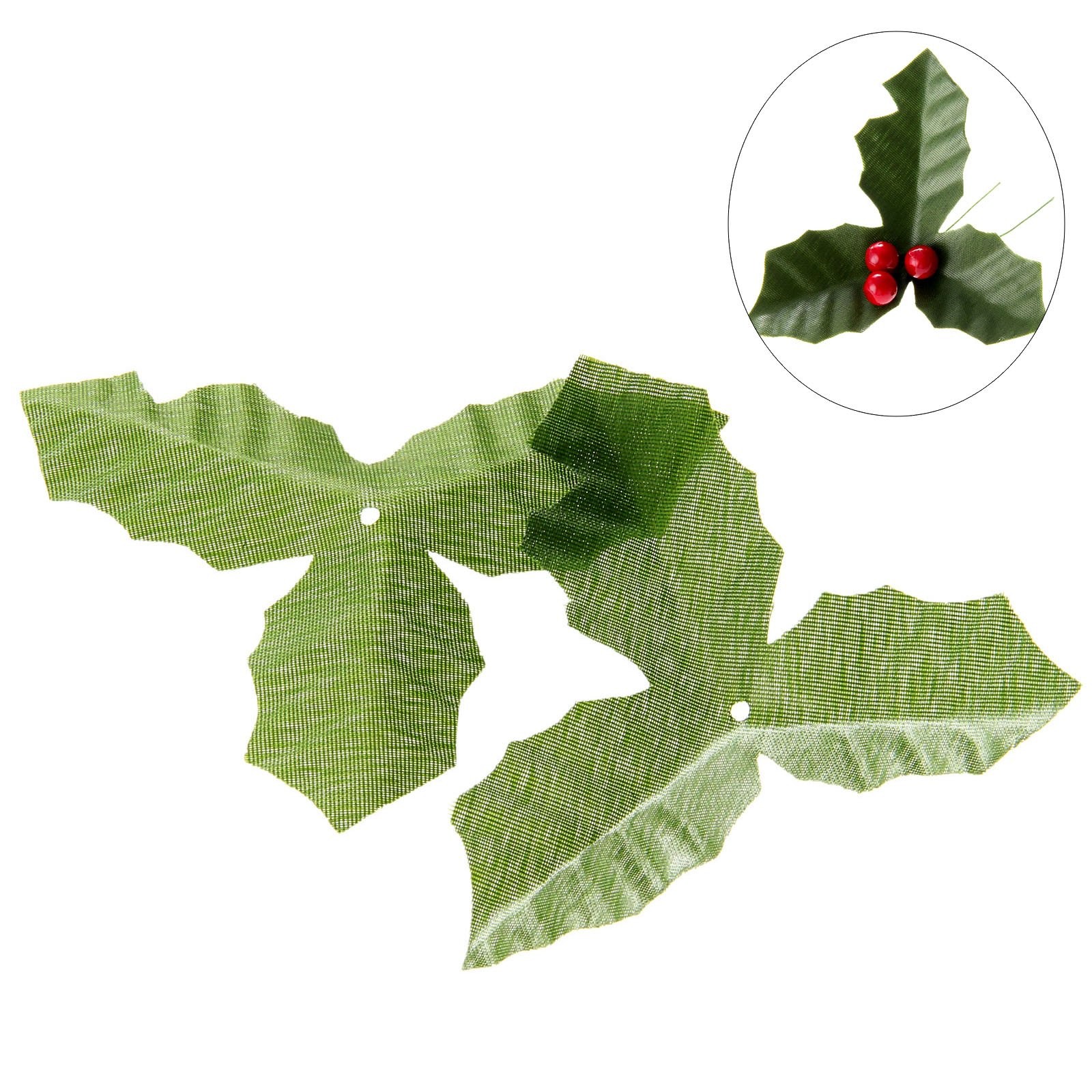 Artificial Leaves Rose Flower Leaf Wedding Bouquet Crafts Green 50 PCS