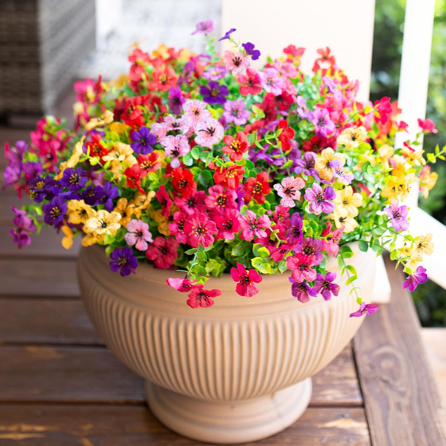 Artificial Flowers for Outdoor Indoor Garden Home Decoration, Faux Flower Daisy