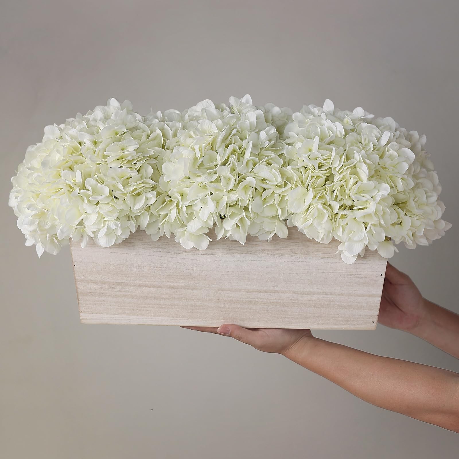 21″ Large Artificial Hydrangea Arrangement in Planter for Table Centerpiece, …