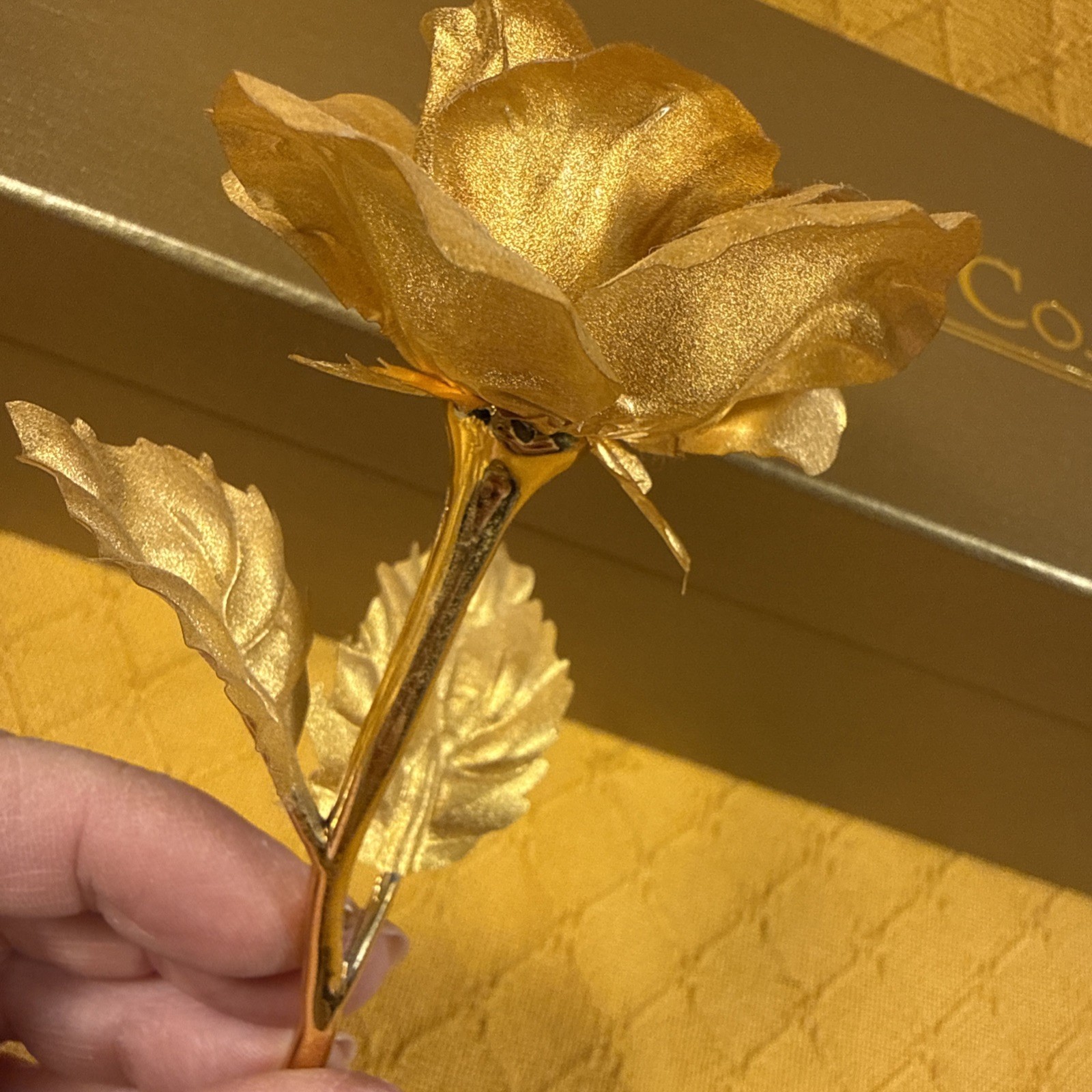 24K Gold Rose – Smaller, 6-7-inch — Delicate, Timeless Tribute to L-o-v-e.