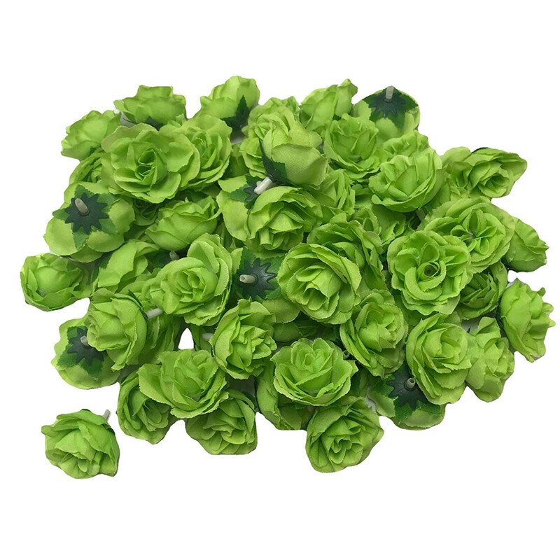 50/200X Artificial Fake Rose Flower Heads Silk Bulk Bouquet Wedding Party Decor