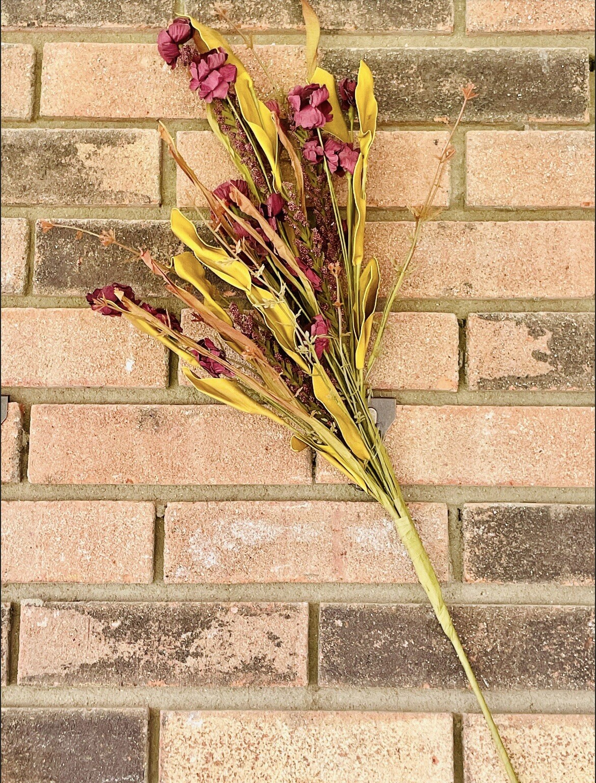 Autumn Plum Wildflower Artificial Spray, Bundle Of 2