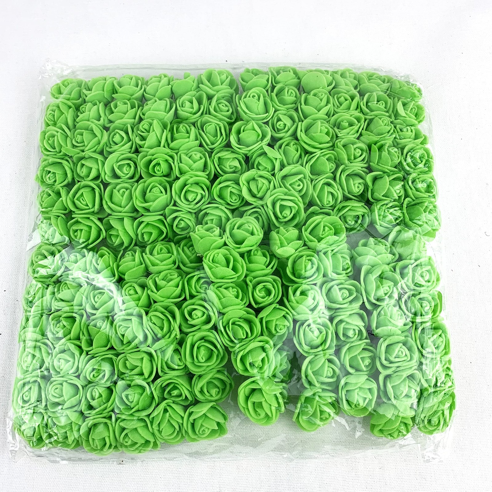 144 PCS Green 20mm Mini Fake Rose Head Artificial Foam Flower DIY Craft Party