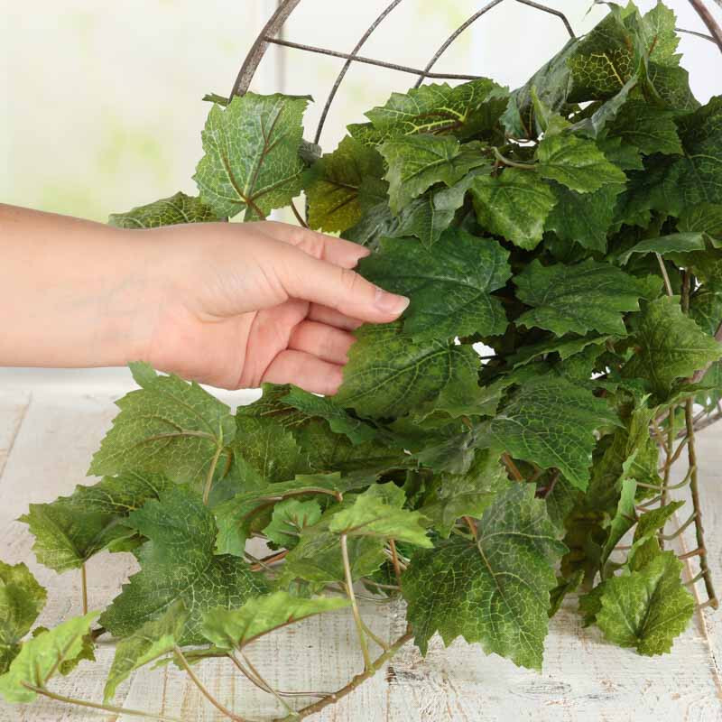 39″ Real Touch Lifelike Artificial Green Grape Leaf Bush