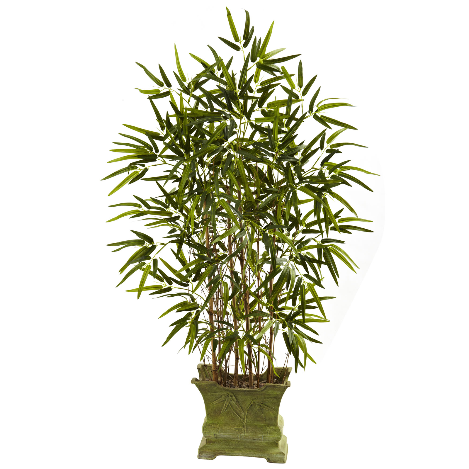 Nearly Natural 45” Bamboo Tree W/Decorative Planter Artificial Plant Home Decor